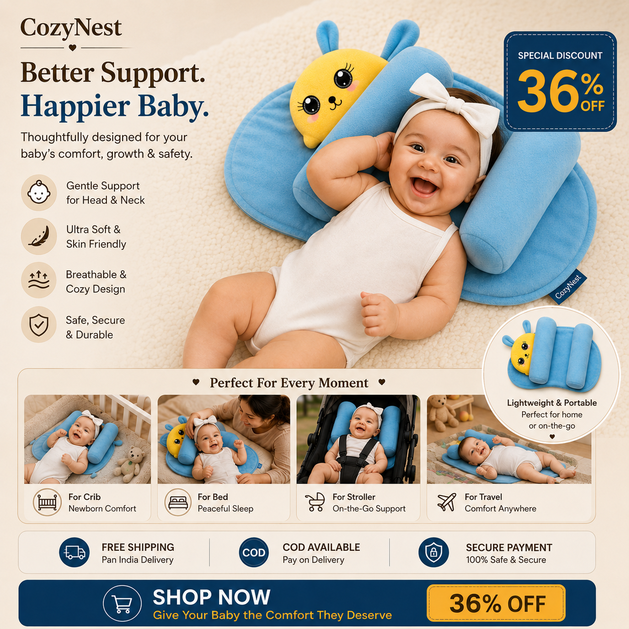 CozyNest Pillow™