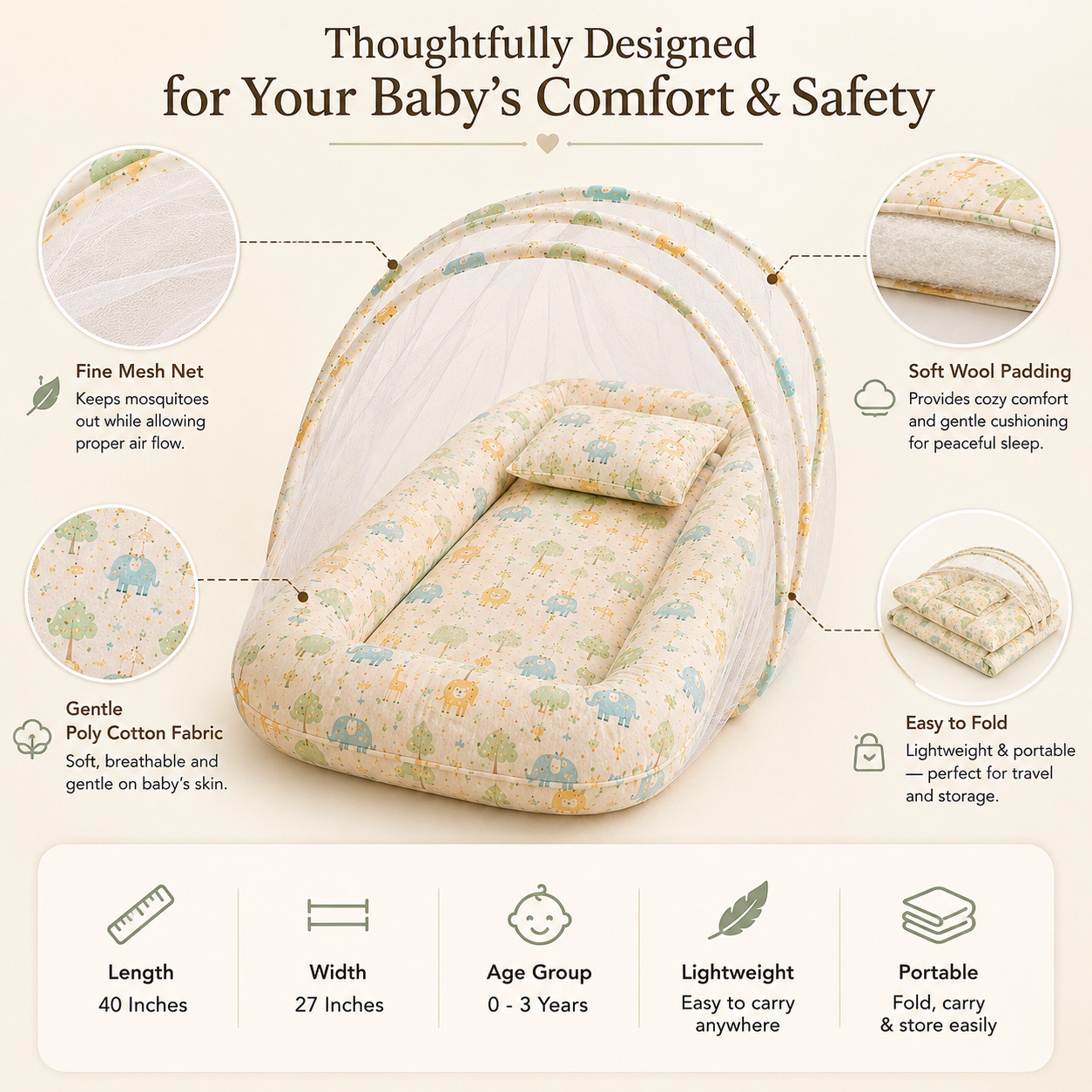 Baby Mosquito Net Bed™